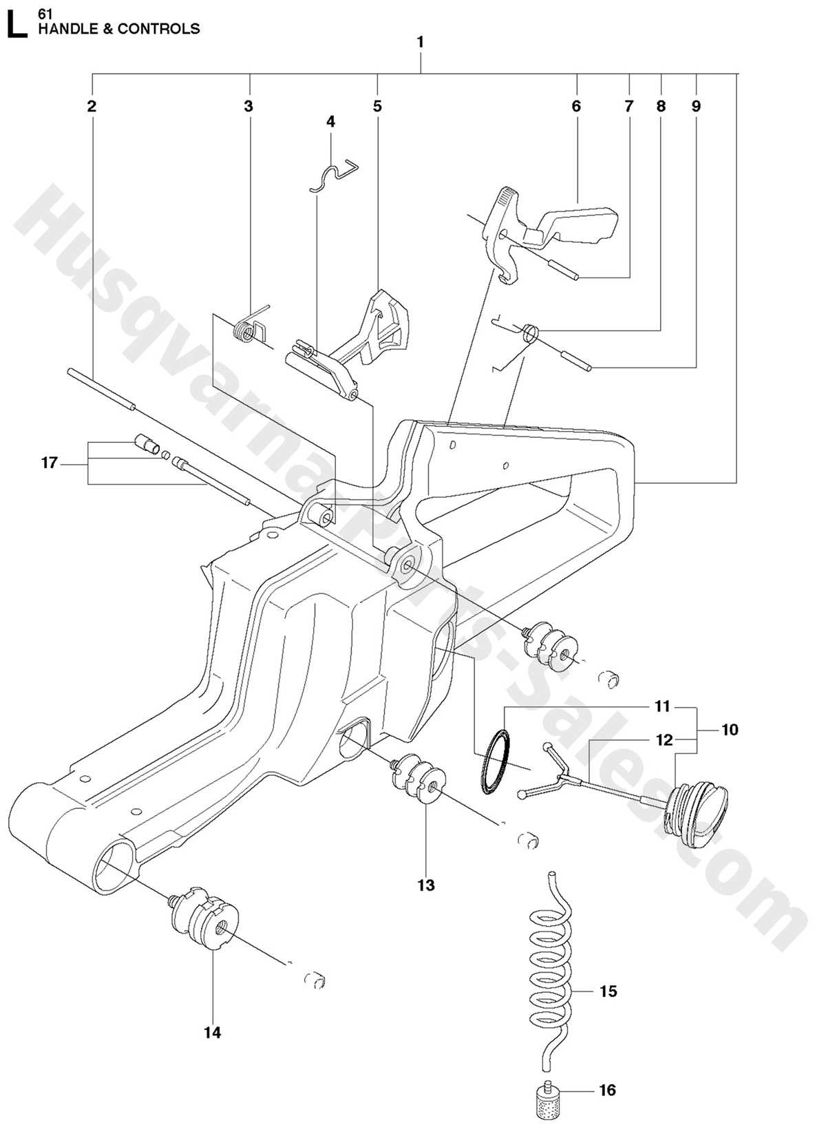 husqvarna 61 parts diagram