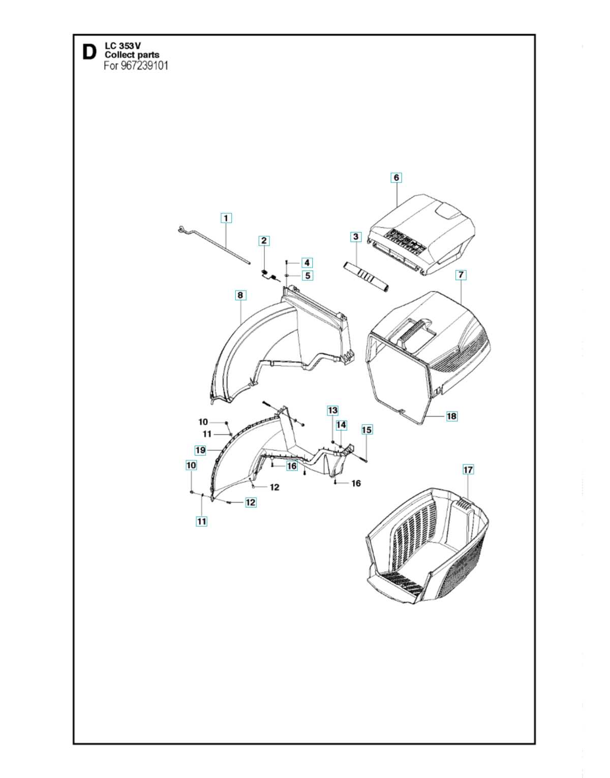 husqvarna bagger parts diagram husqvarna bagger parts diagram
