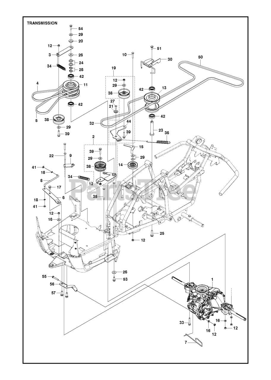 husqvarna riding lawn mower parts diagram