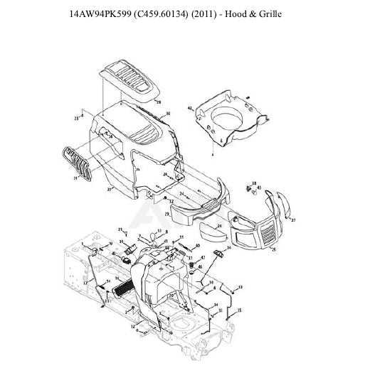 husqvarna riding lawn mower parts diagram