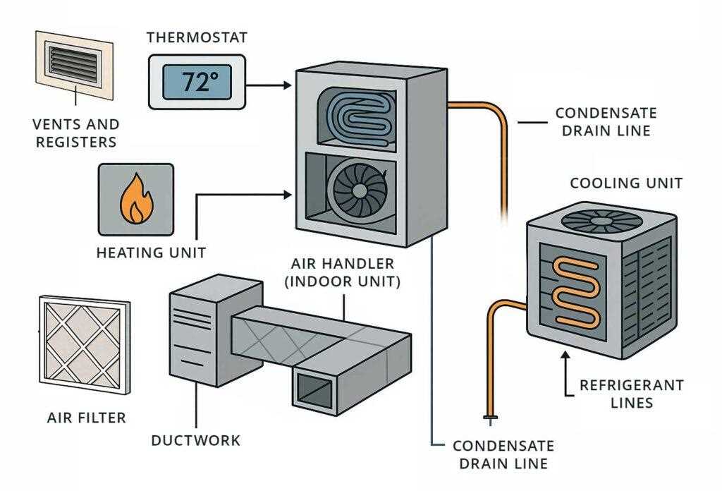 hvac system parts diagram hvac system parts diagram