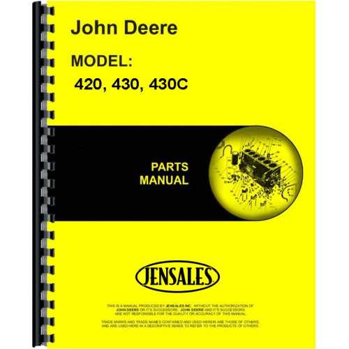 john deere 430 parts diagram