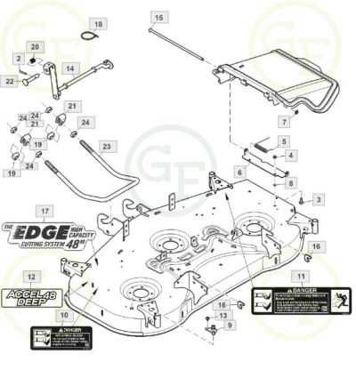 john deere 48 mower deck parts diagram