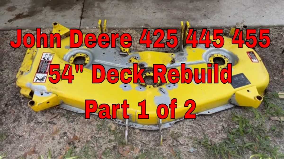 john deere 54 mower deck parts diagram