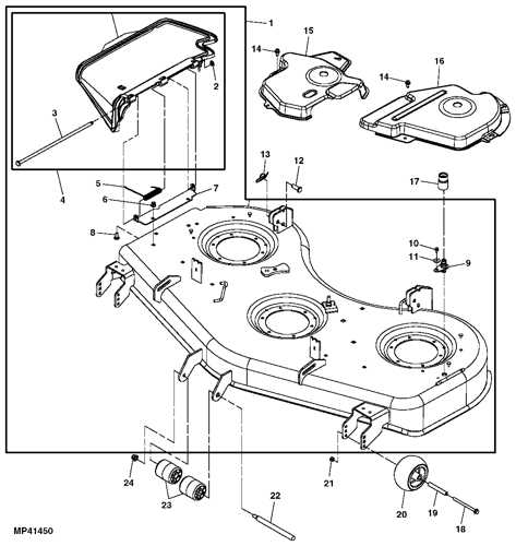 john deere 54c mower deck parts diagram