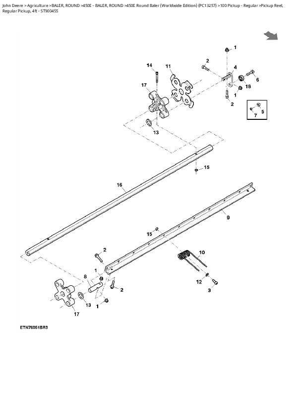 john deere 567 baler parts diagram