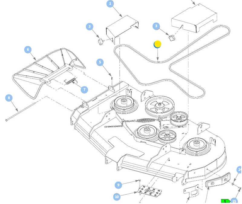 john deere 60 inch mower deck parts diagram