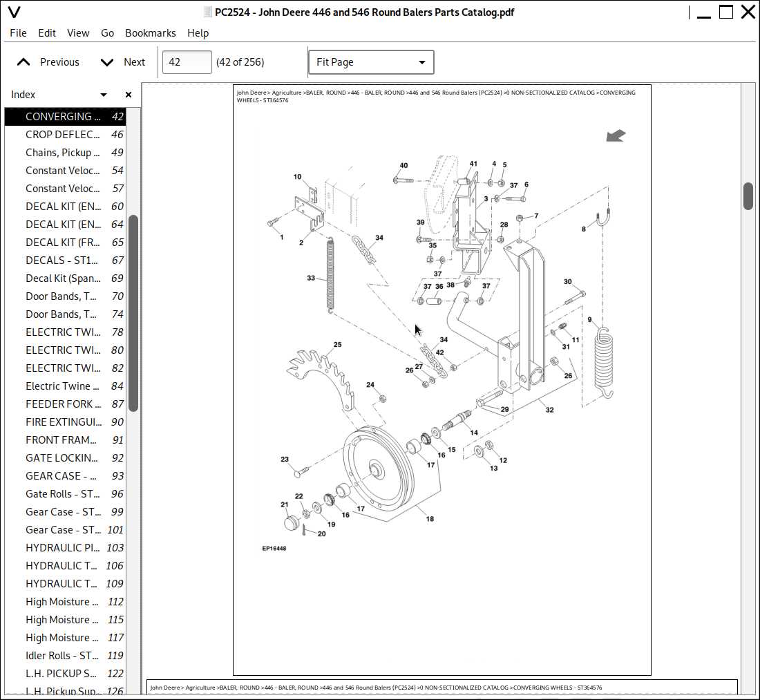 john deere 635f parts diagram