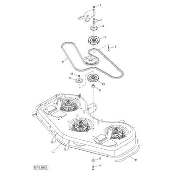 john deere 7 iron deck parts diagram