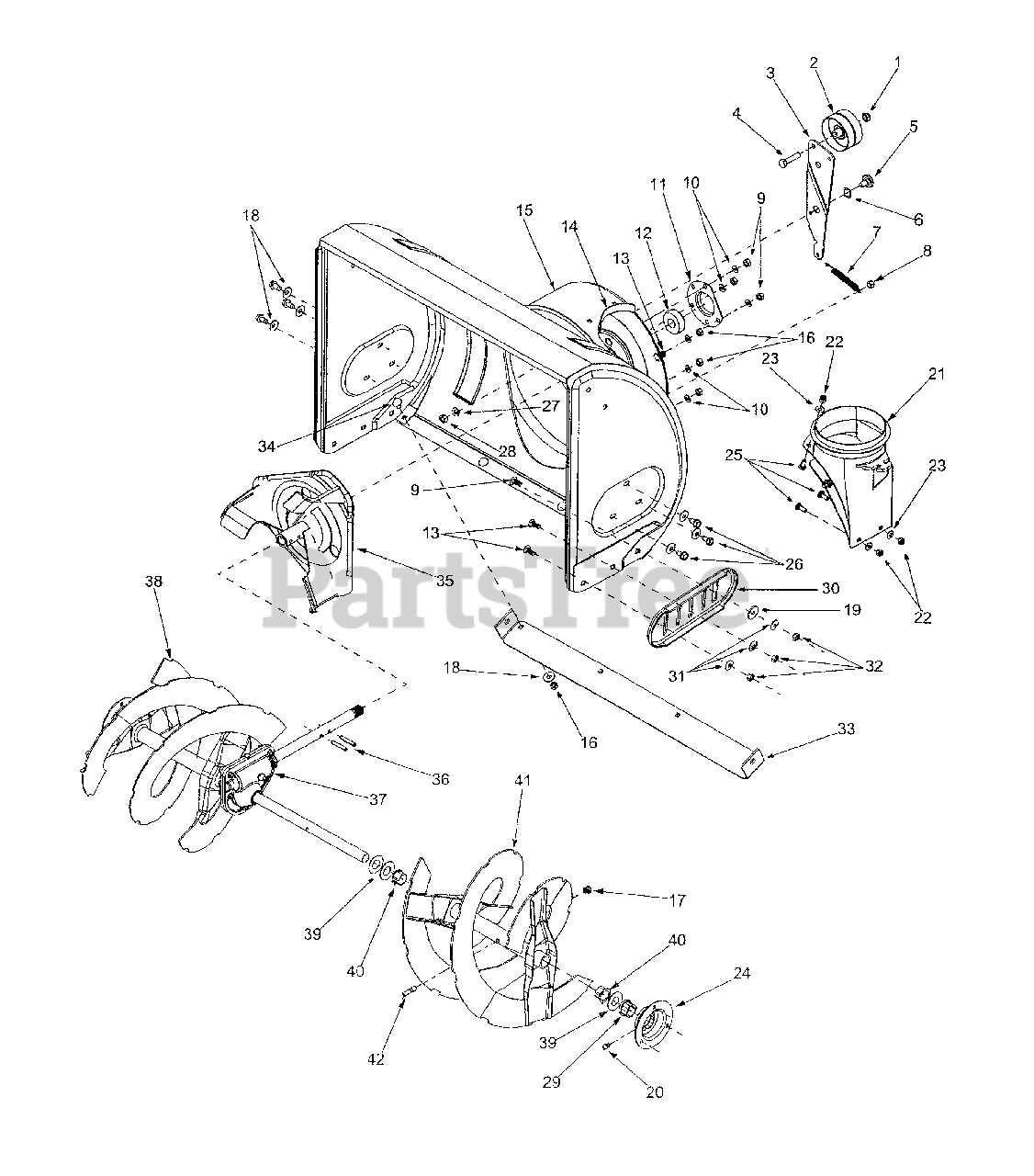 john deere 826 snowblower parts diagram
