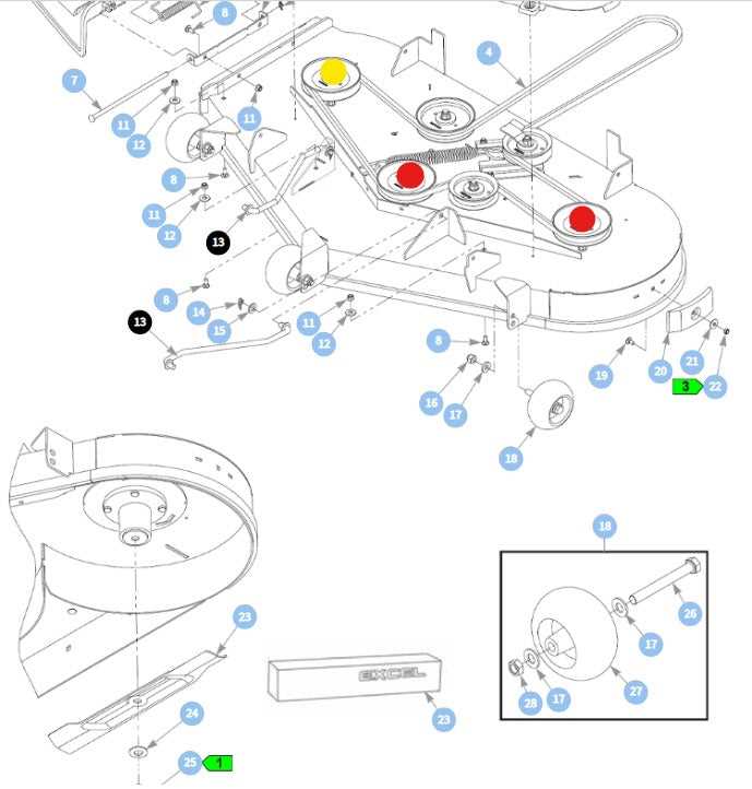 john deere bagger parts diagram