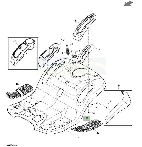 john deere d105 deck parts diagram