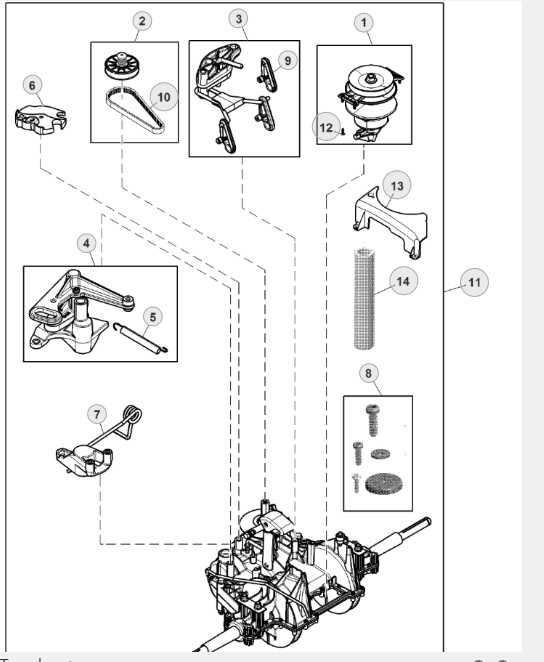 john deere d105 transmission parts diagram