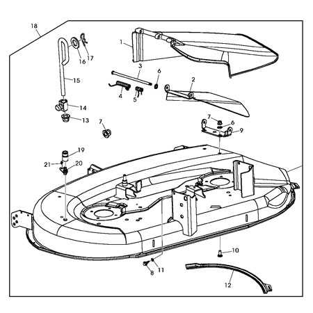 john deere d110 mower deck parts diagram