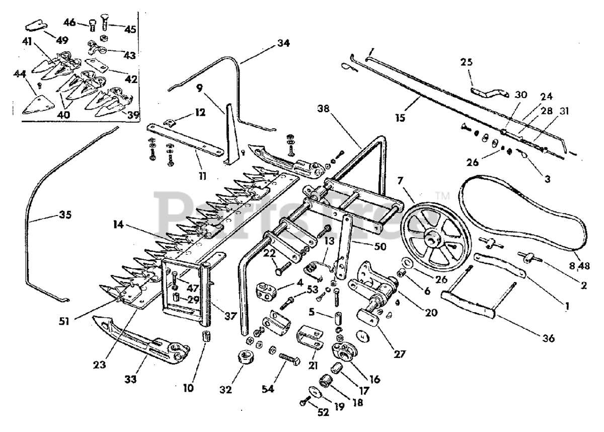 john deere sickle mower parts diagram