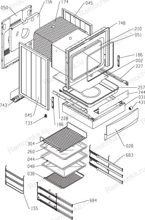 kenmore gas range model 790 parts diagram