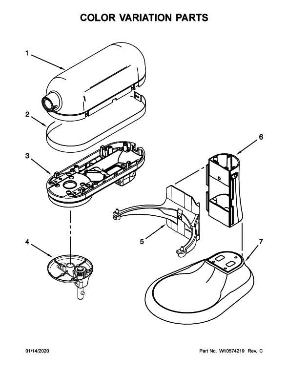 kitchen aid parts diagram