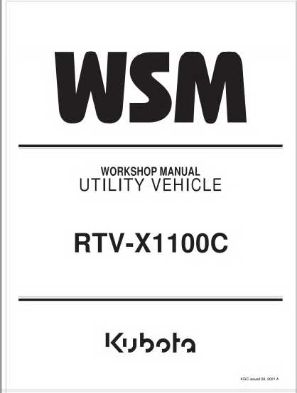 kubota rtv x1100c parts diagram