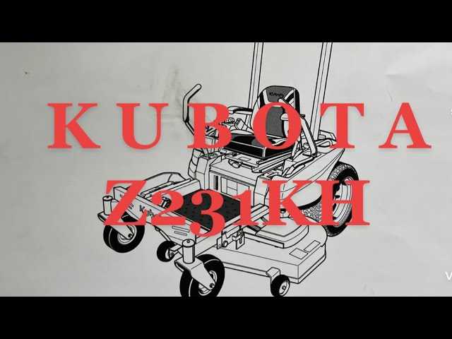 kubota z781i parts diagram