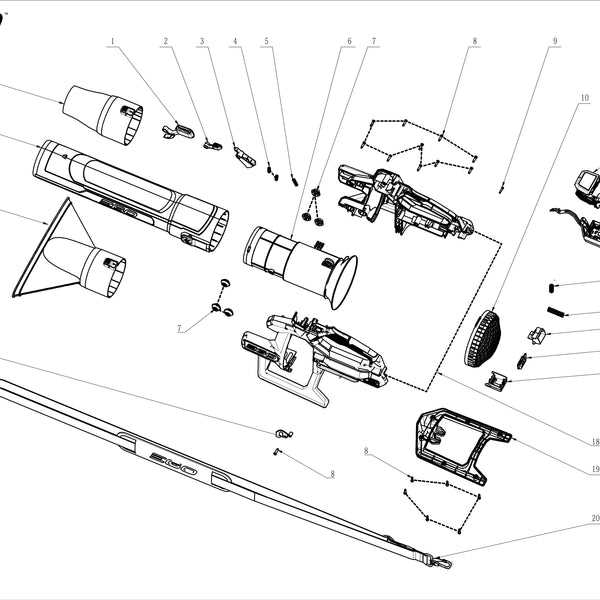 leaf blower parts diagram