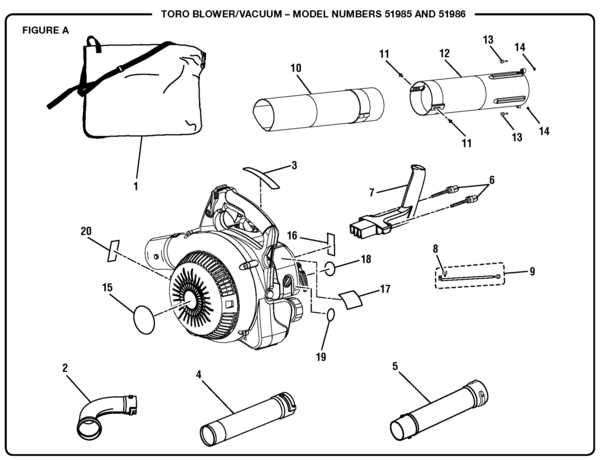 leaf blower parts diagram