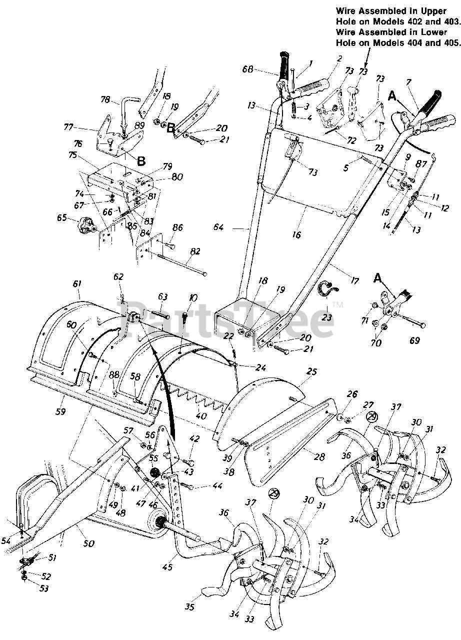 legend force tiller parts diagram