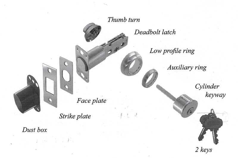lock parts diagram
