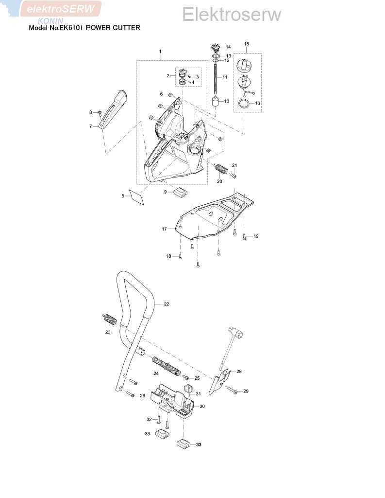 makita ek6101 parts diagram