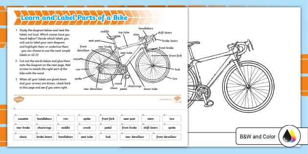 match the parts in the diagram with the correct label