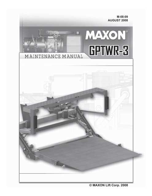 maxon liftgate parts diagram maxon liftgate parts diagram