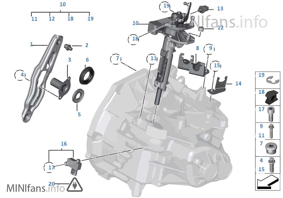 mini parts diagram