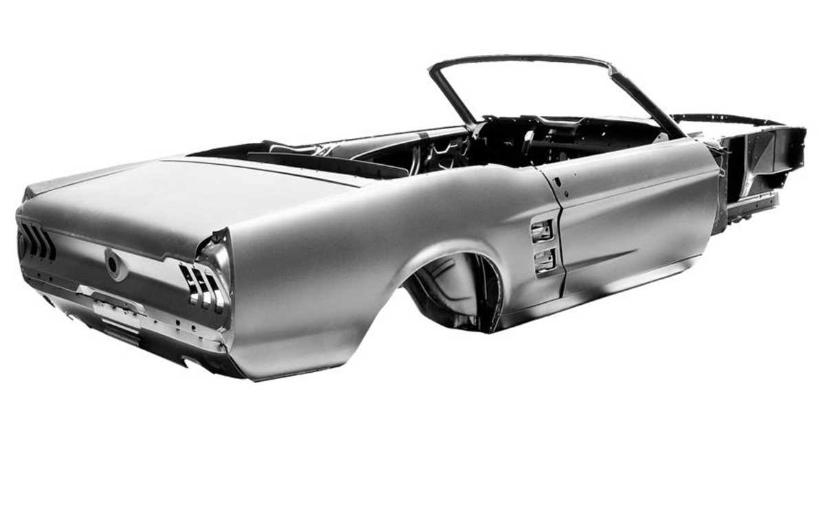 mustang body parts diagram