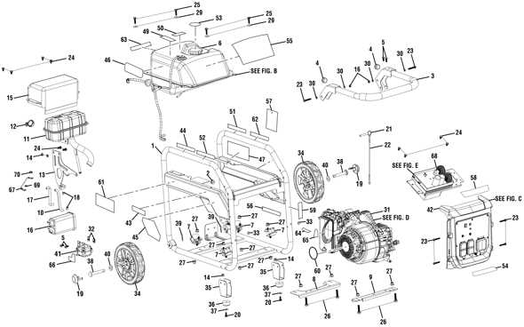 onan 4000 generator parts diagram