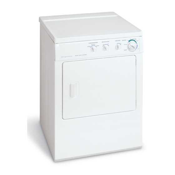 parts diagram for frigidaire dryer