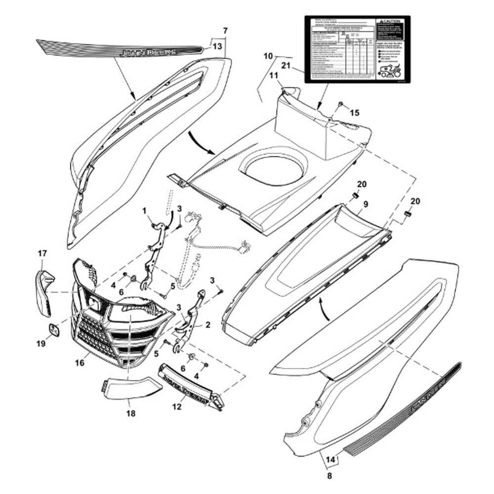 parts diagram for john deere x300