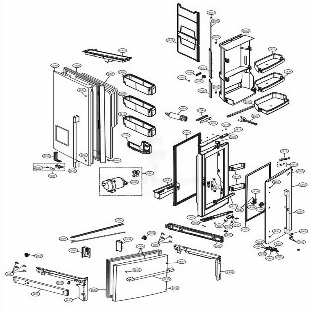 parts diagram for kenmore elite refrigerator