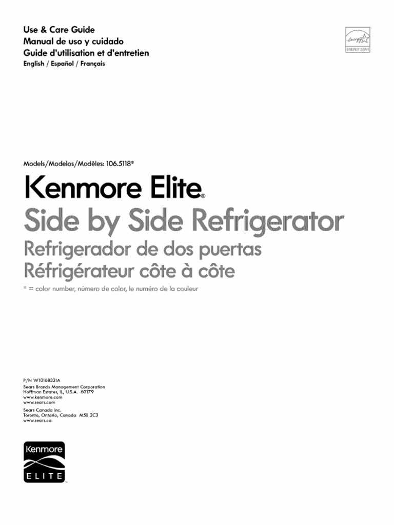 parts diagram for kenmore elite refrigerator