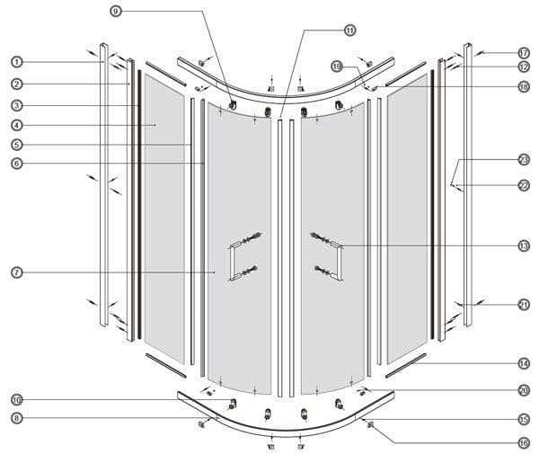parts of a shower diagram parts of a shower diagram