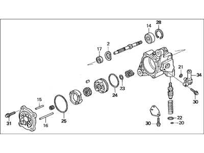 power steering pump parts diagram