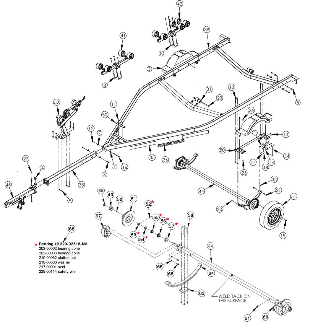 ranger boat trailer parts diagram