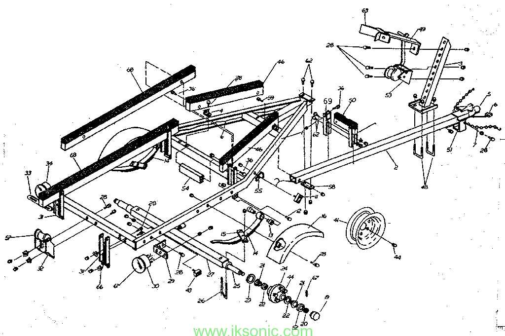 ranger boat trailer parts diagram