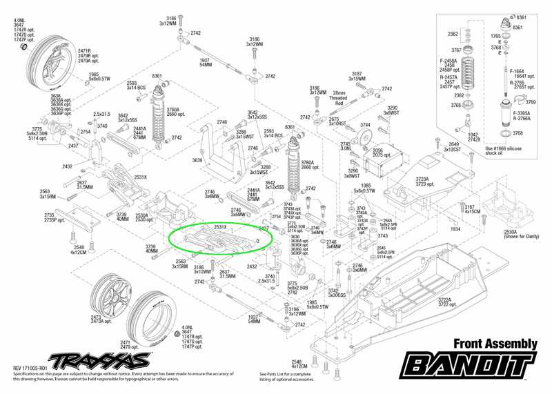 rc car parts diagram
