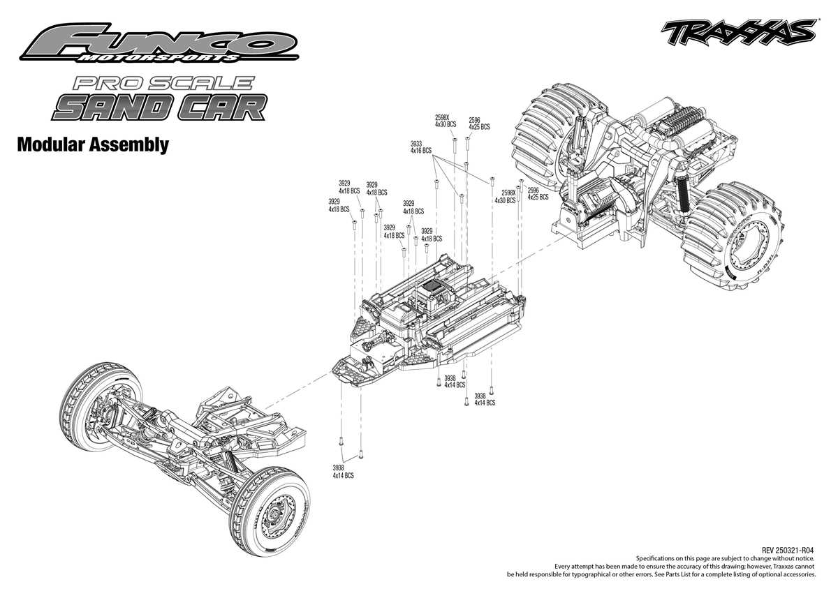 rc car parts diagram