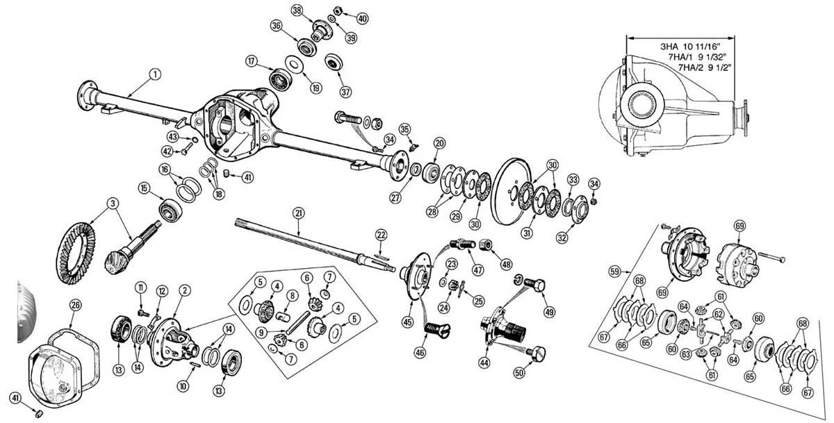 rear differential parts diagram