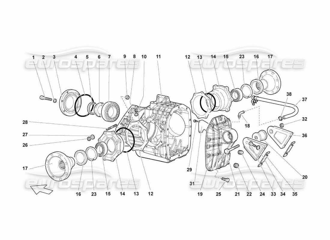 rear differential parts diagram