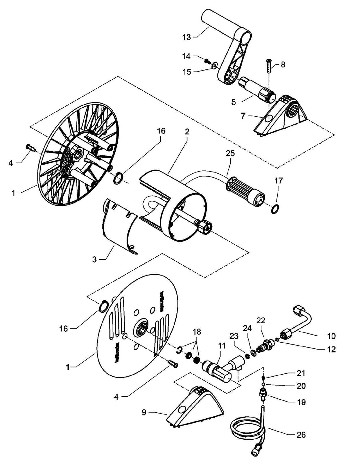 reelcraft hose reel parts diagram reelcraft hose reel parts diagram