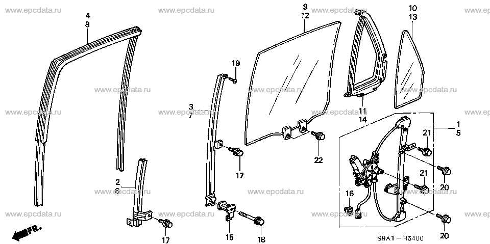 rv window parts diagram