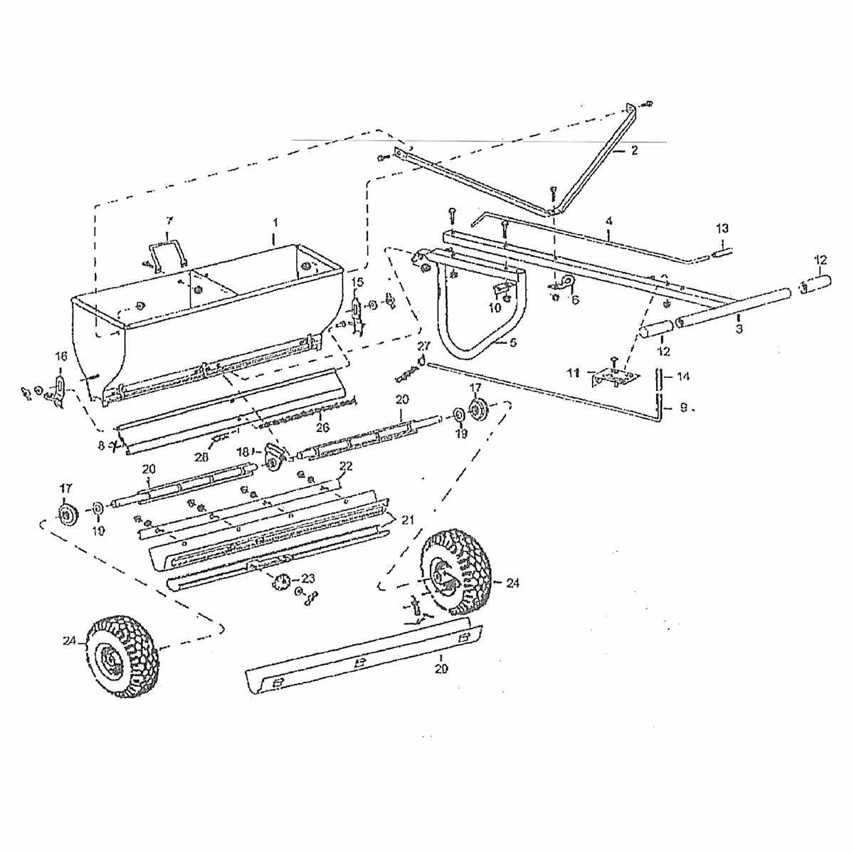 scotts elite spreader parts diagram