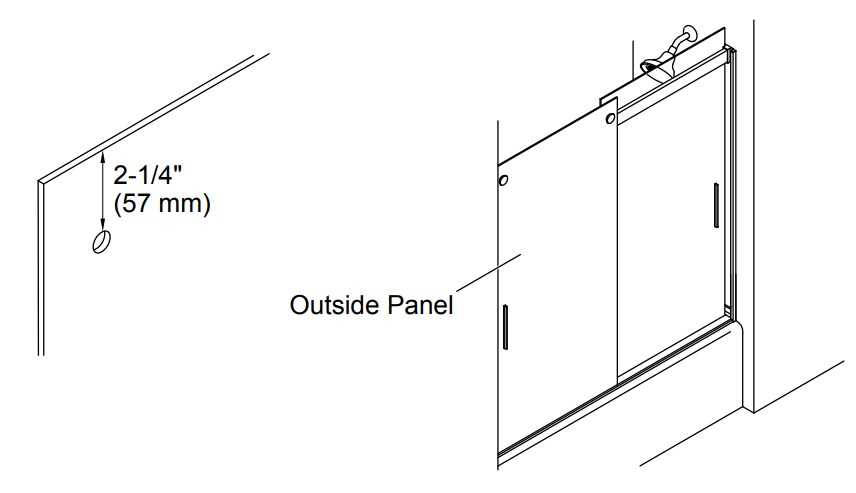 shower door parts diagram