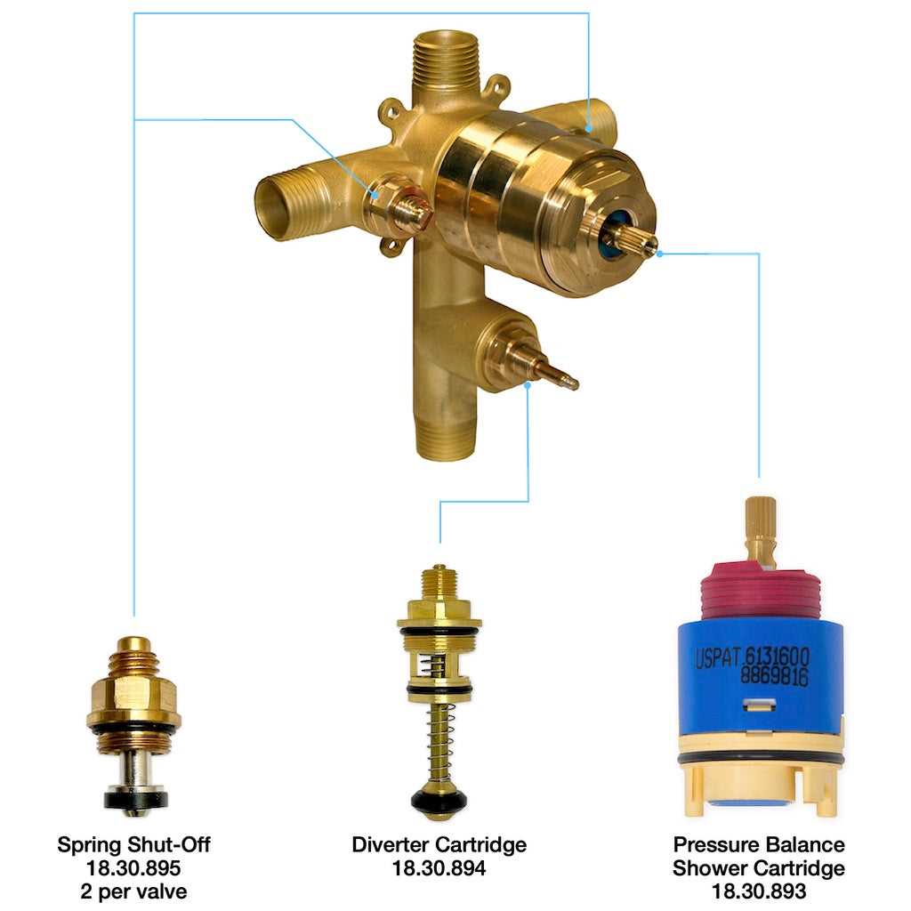shower parts diagram